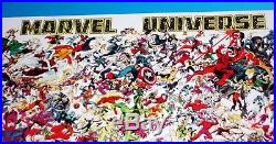 Marvel Universe 50 Vintage Poster Lithograph Giclee Stan Lee Signed Spider-man