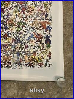 Marvel Universe Poster 50 X 50 One-Of-A-Kind, Signed? By STAN LEE With COA