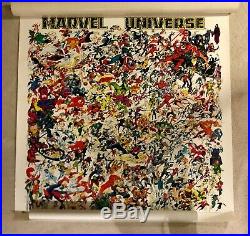 Marvel Universe poster 50 x 50 Ed Hannigan Marvel Press #44 1987