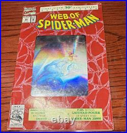 Marvel Web of Spider-Man Giant-Size 30th Anniversary (1992) Gatefold Poster