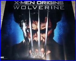 Marvel X Comic Book X MEN WOLVERINE VINYL MOVIE POSTER RARE THEATRE USED