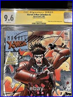 Marvel X-Men Collection#2 1994 Poster Book Jim Lee NEWSSTAND RARE CGC 9.6 Signed