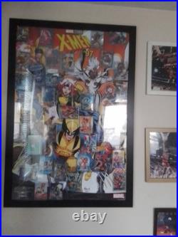 Marvel X-Men Framed Poster Set Large Comic Book Collage Wolverine Storm Rogue