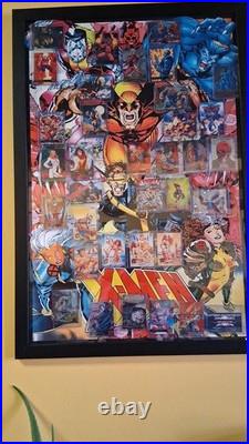 Marvel X-Men Framed Poster Set Large Comic Book Collage Wolverine Storm Rogue