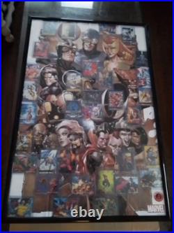 Marvel X-Men Framed Poster Set Large Comic Book Collage Wolverine Storm Rogue