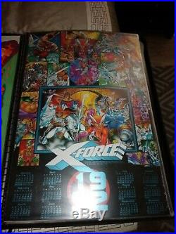 Marvel X-Men X Force Vintage Comic Calendar Posters 24x36 Jim Lee Rob Liefield