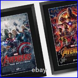 Marvel's Avengers All 4 Collection Signed Poster Ideal Gift for Collectors Marvel's Avengers All 4 Collection Signed Poster Ideal Gift for Collectors