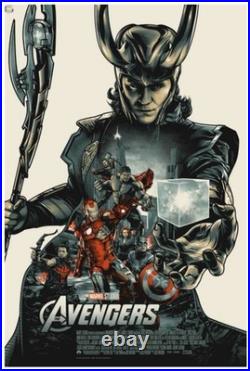 Marvel's The Avengers Poster Screen Print by Mondo Amien Juugo 24x36, LE X/300