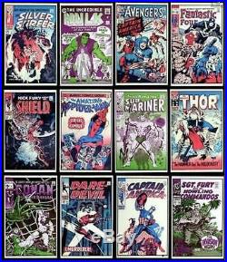 Marvelmania Foom Complete Set Of 12 Posters Rare Marvel Ff Avengers Hulk Conan
