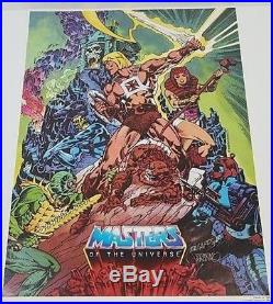 Masters of the Universe NESTLE 1984 Promotional Poster SIGNED by JIM STERANKO