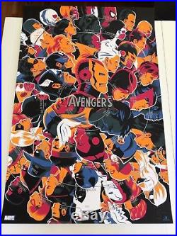 Matt Taylor Signed The Avengers Mondo Print Movie Comic Book Poster Art Limited