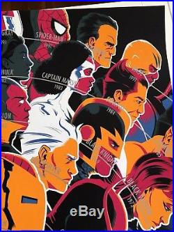 Matt Taylor Signed The Avengers Mondo Print Movie Comic Book Poster Art Limited