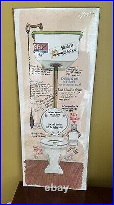 McDonald's Fast Food Poster Print By Peter 1978 SIGNED! Toilet Bowl Stall Humor