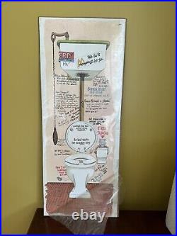 McDonald's Fast Food Poster Print By Peter 1978 SIGNED! Toilet Bowl Stall Humor