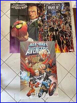 Mega Lot Of 25 Marvel Retailer Exclusive Promo Posters 24x36 Spidey Wolverine