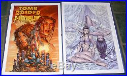 Michael Turner Tomb Raider/Witchblade Limited Ed Portfolio 297/900 Comic Art