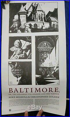 Mike Mignola signed print poster 2007 BALTIMORE, OR THE STEADFAST TIN SOLDIER