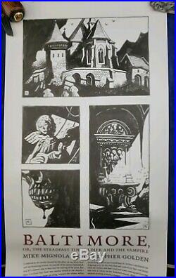 Mike Mignola signed print poster 2007 BALTIMORE, OR THE STEADFAST TIN SOLDIER