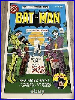 Mondo 80 Years of Batman Print Batman 291 Jim Aparo -Joker/Catwoman