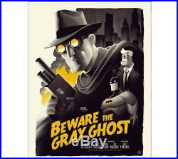 Mondo Batman TAS Beware The Gray Ghost Phantom City x/300 Limited Edition SDCC