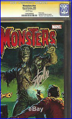Monsters #nn CGC 9.8 NM/MT SIGNED STAN LEE Marvel Comics ZOMBIE Poster Book