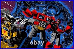 Moor Art Gallery Raid71 Transformers Limited Edition Screenprint 36 x 24