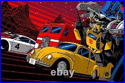 Moor Art Gallery Raid71 Transformers Limited Edition Screenprint 36 x 24