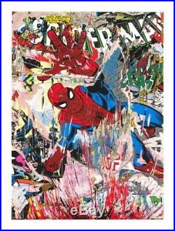 Mr. Brainwash Spider-Man Clean Version Signed Comic Book Poster Print