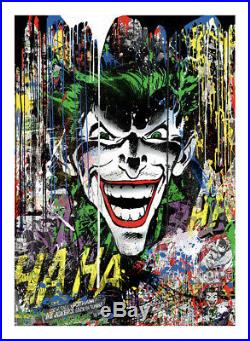 Mr. Brainwash The Joker Signed Rare Comic Book Cover Screenprint Art 33/79