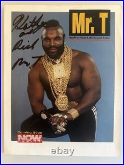 Mr. T and The T-Force Rare 1993 Press Kit with Large Poster & Signed Mr. T Photo