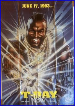 Mr. T and The T-Force Rare 1993 Press Kit with Large Poster & Signed Mr. T Photo