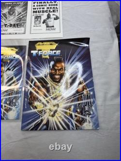 Mr. T and The T-Force Rare 1993 Store Promo Kit with Poster & Signed Comic Book