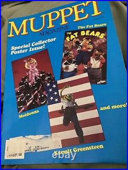 Muppet Magazine Spring 1989 last Edition includes Collectors Posters