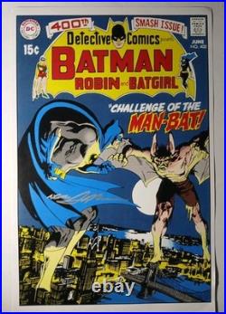 NEAL ADAMS Signed Autographed Batman & Robin MAN BAT GIRL Comic Book Print 11x17