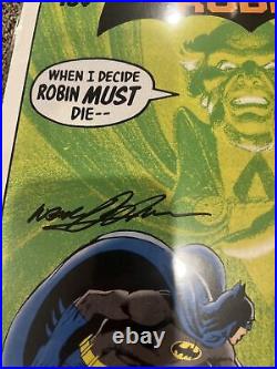 NEAL ADAMS Signed Autographed Batman & Robin Shot 11x17 Comic Print DC Comics