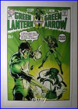 NEAL ADAMS Signed Green Lantern & Green Arrow Comic Book Print 11 x 17 DC Comics