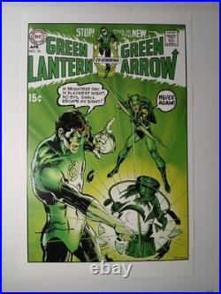 NEAL ADAMS Signed Green Lantern & Green Arrow Comic Book Print 11 x 17 DC Comics