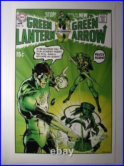 NEAL ADAMS Signed Green Lantern & Green Arrow Comic Book Print 11 x 17 DC Comics