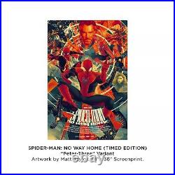 NEW 3x Spider-Man No Way Home by Matt Taylor Mondo Posters 24 x 36