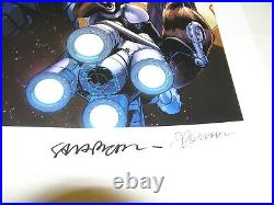 NEW Guardians of the Galaxy poster SIGNED Justin Ponsor & Sara Pichelli NYCC