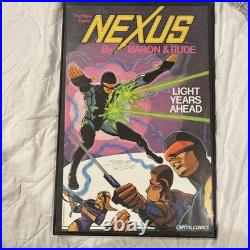 NEXUS Promo Poster by Baron Rude- Light Years Ahead Capital Comics. Signed