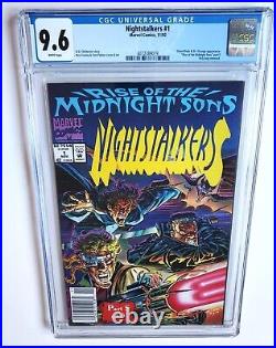 NIGHTSTALKERS #1 CGC 9.6 +NEWSSTAND+ MIDNIGHT SONS PT 5 With OG BAG & POSTER MCU