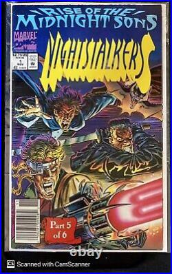 NIGHTSTALKERS #1 CGC 9.6 SS -signed by D. G. Chichester Blade + raw copy poster