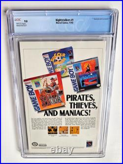 NIGHTSTALKERS #1 CGC 9.8 +NEWSSTAND+ MIDNIGHT SONS PT 5 With OG BAG & POSTER MCU