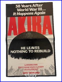 NM 1988 AKIRA Epic Marvel Comics Promo Poster 1st English Otomo MASH ROOM Inc