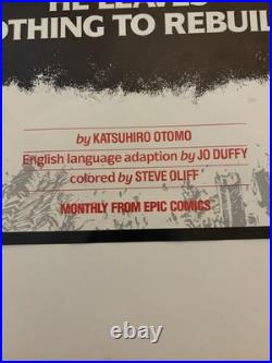 NM 1988 AKIRA Epic Marvel Comics Promo Poster 1st English Otomo MASH ROOM Inc