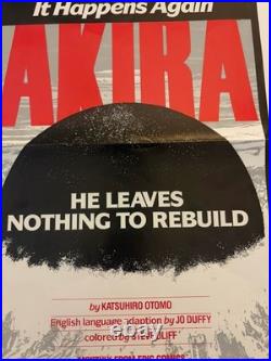 NM 1988 AKIRA Epic Marvel Comics Promo Poster 1st English Otomo MASH ROOM Inc