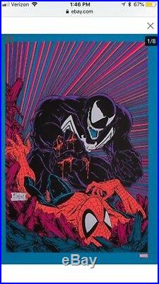 NYCC 2018 EXCLUSIVE Marvel X Stance Venom Blacklight Poster and Socks