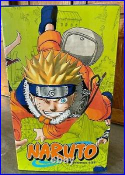 Naruto Manga Comic Book Box Set Anime Vol 1-27 COMPLETE with Poster & Booklet EUC