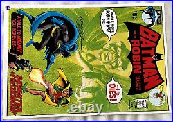 Neal Adams Signed COA Autograph Comic Book Cover Poster Batman #232 Robin DC